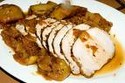 Roast Loin of Pork with Spiced Apple Cider Apples