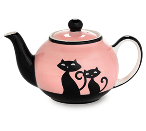Pink Cattitude Teapot