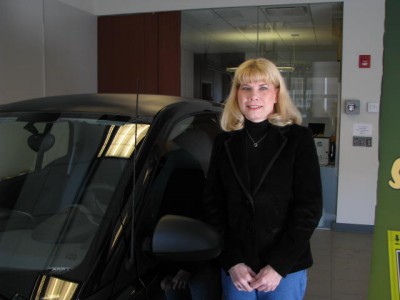 Ms. Joyce Johnson, Winner of the smartfortwo sweepstakes Ms. Joyce Johnson, Winner of the smartfortwo sweepstakes