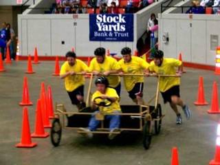 Bigelow Tea employees at the Kentucky Derby Bedknobs and Broomsticks Race 2009